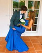 Mermaid V-neck Jersey Corset Beaded Prom Dresses
