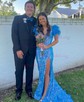 Mermaid Off-the-shoulder Sparkly Sequin Prom Dresses With Feather