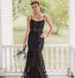 Mermaid Scoop Neck Tulle Prom Dresses With Appliques