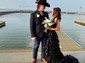 Black Ball Gown Sweetheart Sequin Tiered Prom Dresses