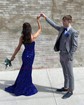 Mermaid V-neck Sparkly Velvet Sequin Prom Dresses