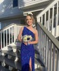 Mermaid One Shoulder Cut Out Sparkly Sequin Prom Dresses
