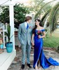 Mermaid Off-the-shoulder Satin Corset Prom Dresses With Ruched