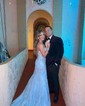 Mermaid Sweetheart Tulle Corset Prom Dresses With Appliques