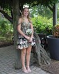 Corset Silver Skater Appliques Tiered Homecoming Dresses