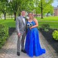 Ball Gown Scoop Neck Tulle Prom Dresses With Appliques