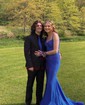 Mermaid V-neck Jersey Corset Beaded Prom Dresses