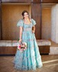 Ball Gown Off-the-shoulder Chiffon Floral Prom Dresses With Puff Sleeve