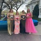 Sparkly A-line Halter Metallic Prom Dresses With Ruched