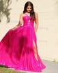 Sparkly A-line Halter Metallic Prom Dresses With Ruched