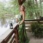 Sparkly A-line Halter Metallic Prom Dresses With Ruched