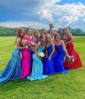 Mermaid V-neck Backless Sparkly Sequin Prom Dresses