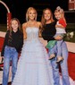 Ball Gown Sweetheart Tulle Tiered Prom Dresses With Appliques