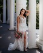 Mermaid Off-the-shoulder Sparkly Sequin Prom Dresses With Appliques