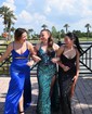 Mermaid V-neck Sparkly Velvet Sequin Prom Dresses With Beading
