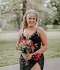 Mermaid V-neck Sparkly Velvet Sequin Prom Dresses With Beading
