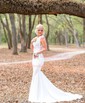 Mermaid V-neck Jersey Backless Beaded Prom Dresses