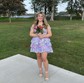 Corset Silver Skater Appliques Tiered Homecoming Dresses