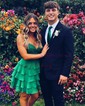 Corset Skater Chiffon Sweetheart Tiered Homecoming Dresses