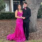 Mermaid V-neck Sparkly Sequin Prom Dresses With Appliques