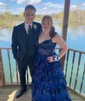 Princess Off-the-shoulder Sequin Tiered Prom Dresses