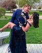 Mermaid Off-the-shoulder Sparkly Sequin Prom Dresses With Appliques