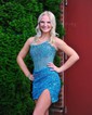 Corset Bubblegum Bodycon Sequin Homecoming Dresses