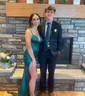 Mermaid V-neck Satin Corset Prom Dresses With Ruched