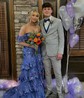 Sheath/Column Off-the-shoulder Sequin Tiered Prom Dresses