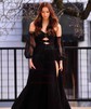 Ball Gown Off-the-shoulder Chiffon Pleated Prom Dresses With Puff Sleeve