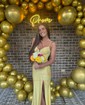 Black Mermaid V-neck Jersey Beaded Prom Dresses