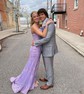 Mermaid Square Neck Sparkly Sequin Prom Dresses With Appliques