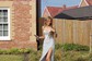 Sheath/Column Cowl Neck Floor-length Glitter Prom Dresses With Ruched