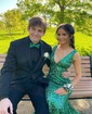 Mermaid V-neck Backless Sparkly Sequin Prom Dresses