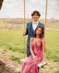Mermaid V-neck Backless Sparkly Sequin Prom Dresses