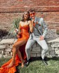 Mermaid Strapless Satin Cut Out Prom Dresses With Ruched