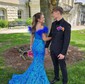 Mermaid Off-the-shoulder Sparkly Sequin Prom Dresses With Feather