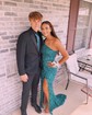 Mermaid One Shoulder Cut Out Sparkly Sequin Prom Dresses