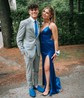 Sheath/Column V-neck Satin Corset Prom Dresses With Ruched