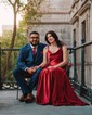 A-line Cowl Neck Satin Prom Dresses With Ruched