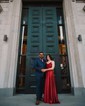 A-line Cowl Neck Satin Prom Dresses With Ruched