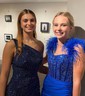 Mermaid One Shoulder Jersey Beaded Prom Dresses