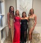 Mermaid One Shoulder Jersey Beaded Prom Dresses