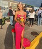 Mermaid Scoop Neck Sparkly Velvet Sequin Prom Dresses