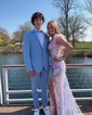Mermaid Off-the-shoulder Sparkly Sequin Prom Dresses With Feather