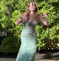 Mermaid V-neck Lace Corset Prom Dresses With Appliques