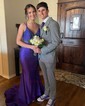 Mermaid V-neck Jersey Cut Out Beaded Prom Dresses