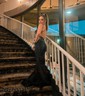 Mermaid V-neck Jersey Cut Out Beaded Prom Dresses