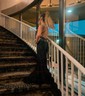 Mermaid V-neck Jersey Cut Out Beaded Prom Dresses