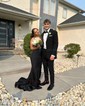Mermaid V-neck Jersey Cut Out Beaded Prom Dresses